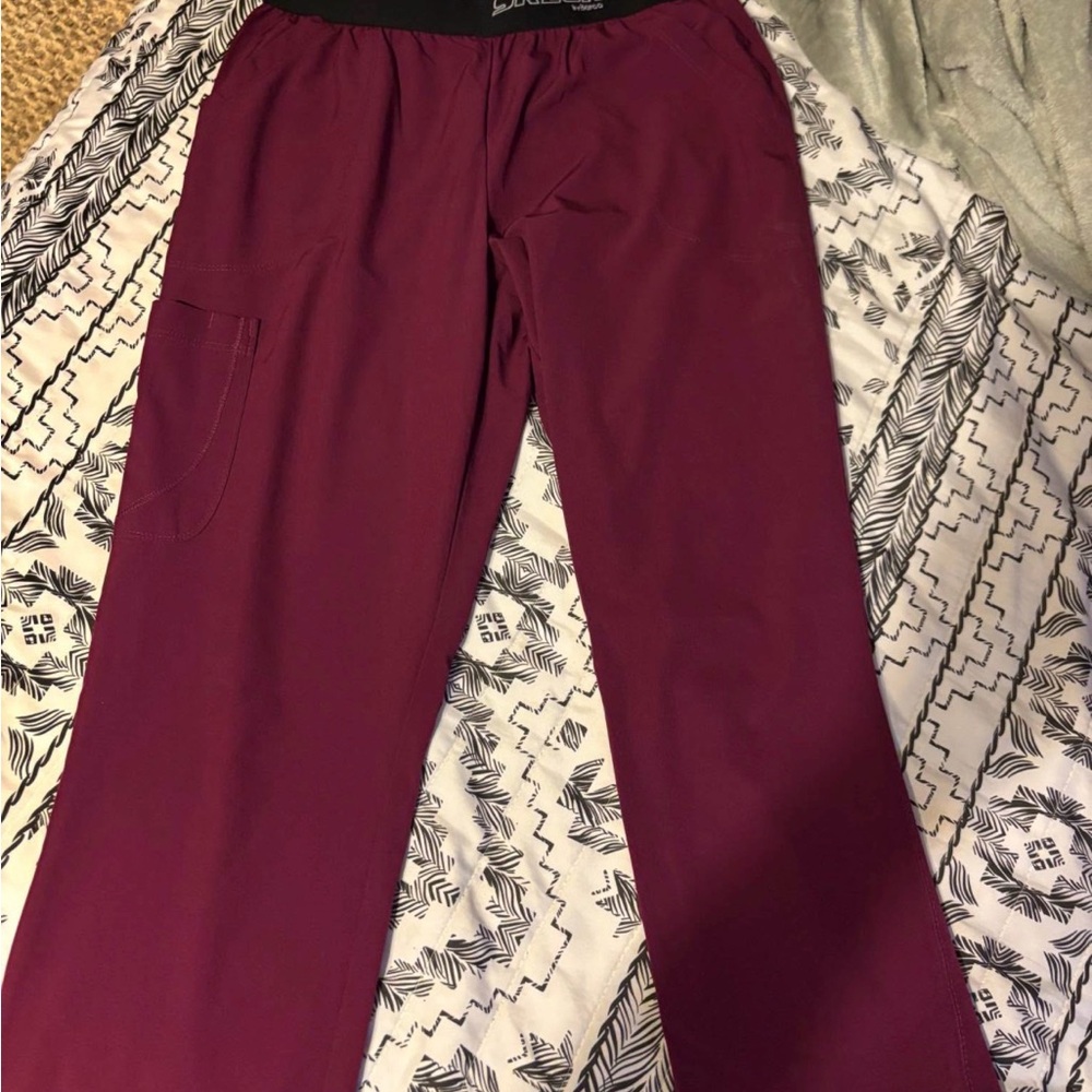 Skechers Deep Burgundy scrubs sets